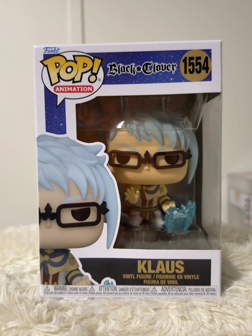 Funko Pop! Animation Black Clover Klaus - Light Blue, Brown, Gold